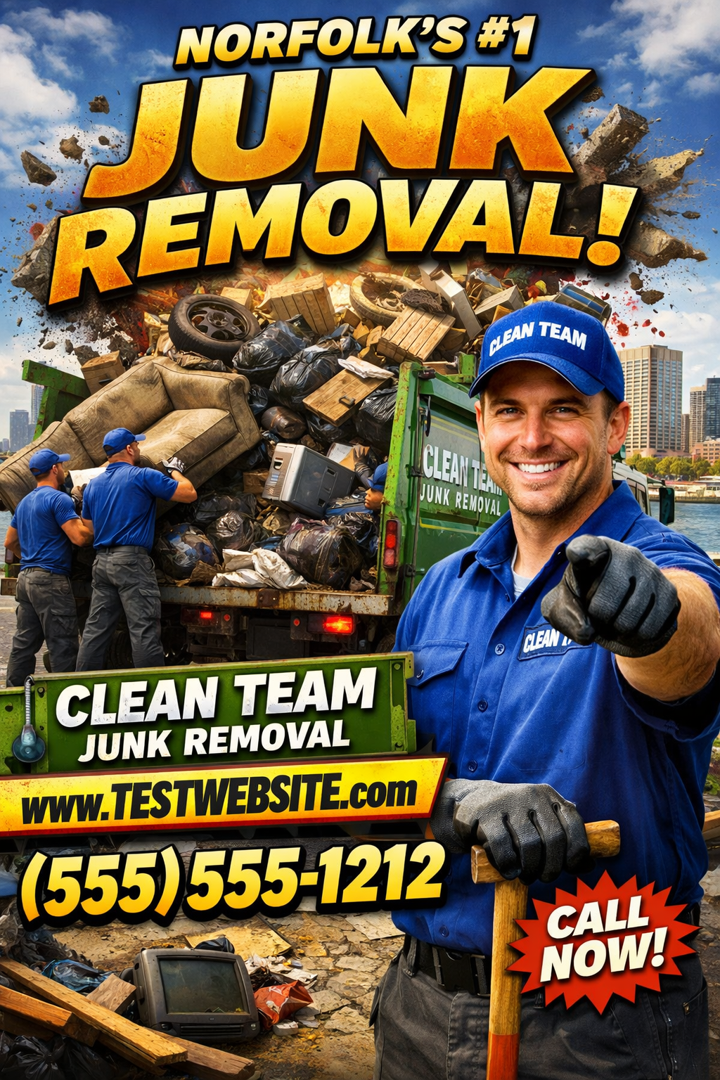 Junk Removal Business Local Ad Design